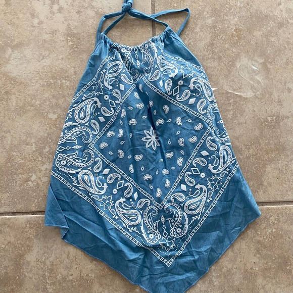 Bandana Backless Top - Picture 1 of 2